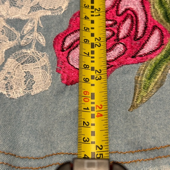 Vintage Drapers +Damon’s button up jacket embroidered lace/floral Size SMALL - Picture 11 of 14